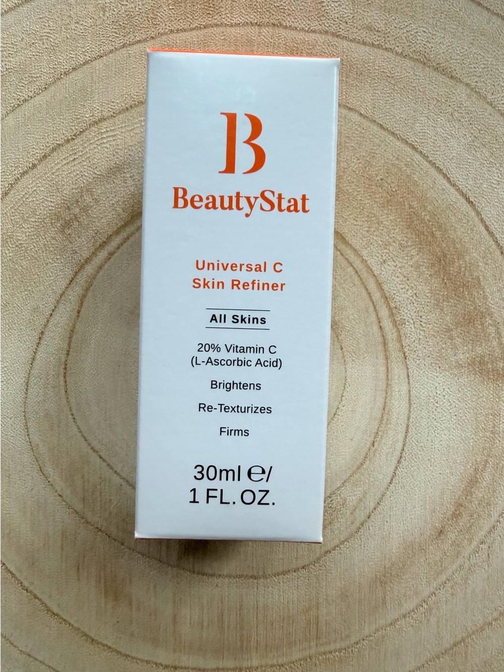 BeautyStat Skin Refiner Tube - White with Orange Logo